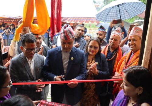 बेथानचोक गाउँपालिकाको प्रशासनिक भवन उद्घाटन