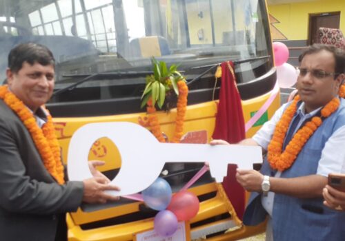 जोरपाटी माविलाई स्कुल बस हस्तान्तरण