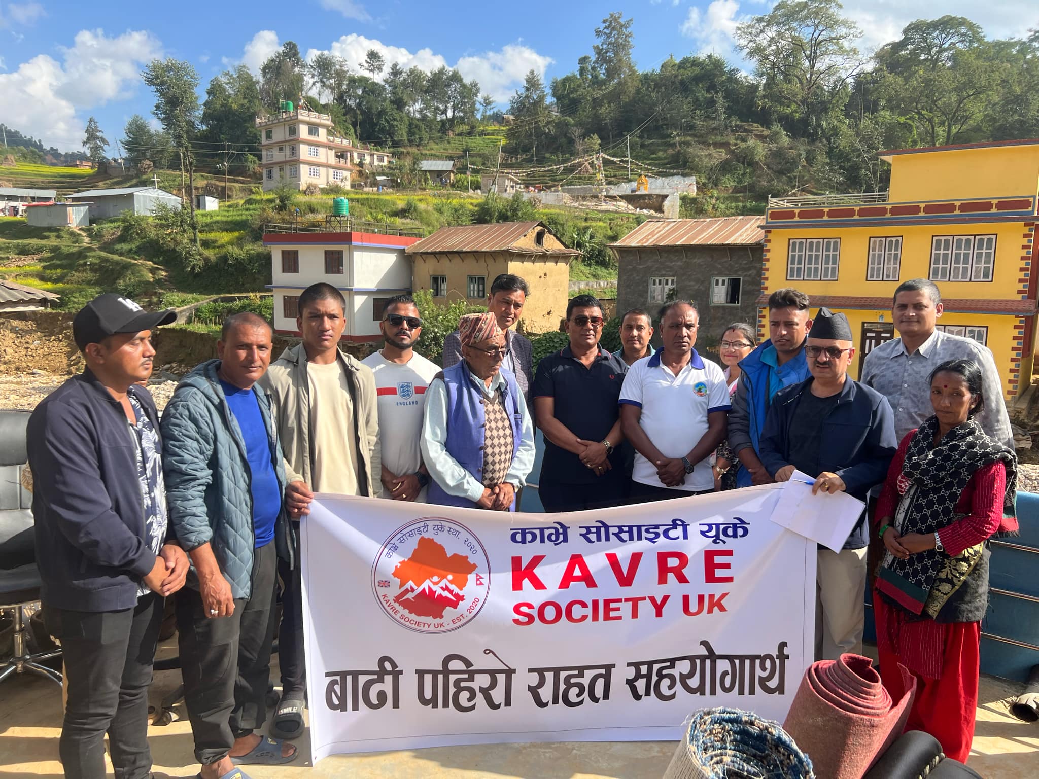 काभ्रे सोसाईटी यू.के.को सहयोग अभियान